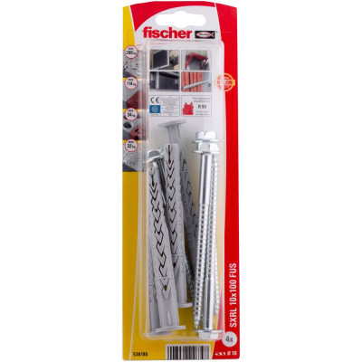Fischer SXRL kaištis su varžtu 10x100 FUS 4 vnt.