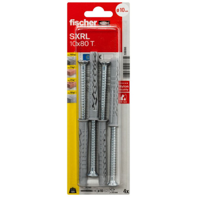Fischer SXRL kaištis su varžtu 10x80 T 4 vnt.