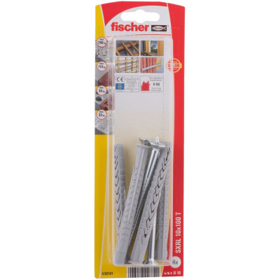 Fischer SXRL kaištis su varžtu 10x100 T 4 vnt.