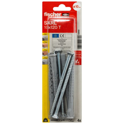 Fischer SXRL kaištis su varžtu 10x120 T 4 vnt.