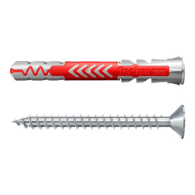 Fischer universalus dvikomponentis kaištis DuoPower 61-538256 8x65 S su varžtu 25 vnt.