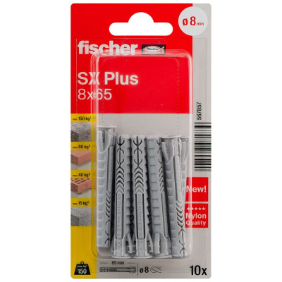Fischer SX Plus kaiščiai 8x65 mm 10 vnt.