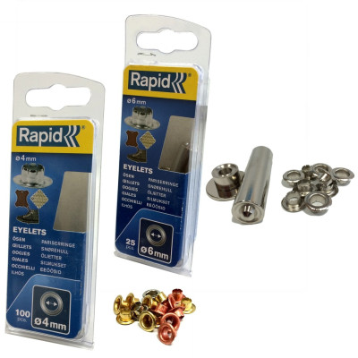 Rapid žiedinės kniedės 8 mm su įtaisu 25 vnt.