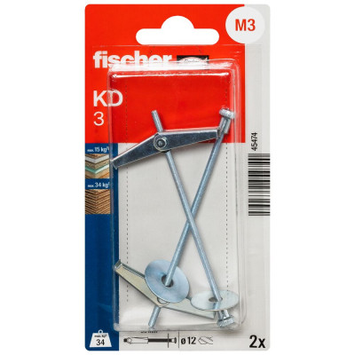 Fischer kaištis KD 3 K su veržle 10x100 mm