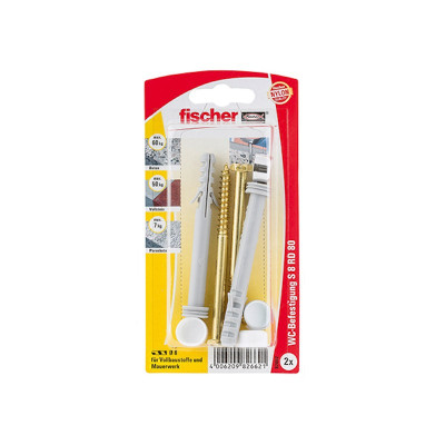 Fischer S 8x80 mm WC tvirtinimo rinkinys 2 vnt.
