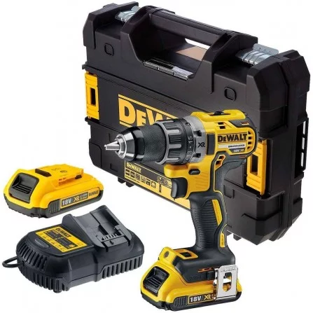 Dewalt akumuliatorinio gręžtuvo rinkinys DCD791D2-QW, 18 V, 2 x 2 Ah, įkroviklis + lagaminas