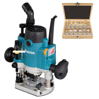 Makita elektrinė vertikali freza RP1111CJFA