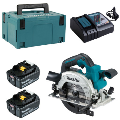 Makita rankinis diskinis pjūklas DHS660RTJ, 2× 5,0 Ah, su lagaminu