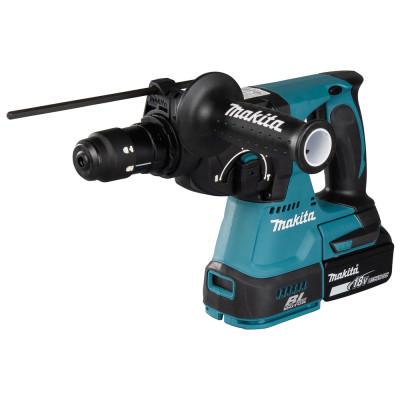Makita akumuliatorinis perforatorius DHR243JWX2, 2 × 6,0 Ah, grąžtų rinkinys