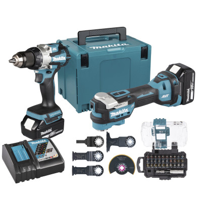 Makita DDF489 + DTM52 – akumuliatorinių įrankių rinkinys