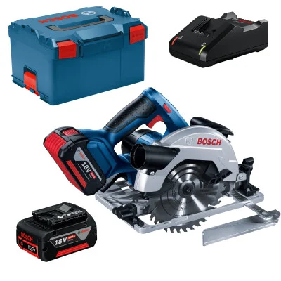 Bosch akumuliatorinis diskinis pjūklas GKS 18V-57 G – 2 × akumuliatorius