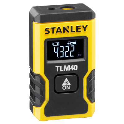 Stanley TLM 40 kompaktiškas lazerinis atstumo matuoklis, iki 12 m
