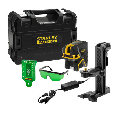 Stanley FATMAX FMHT77598-1 žalias linijinis ir 5 taškų lazerinis nivelyras