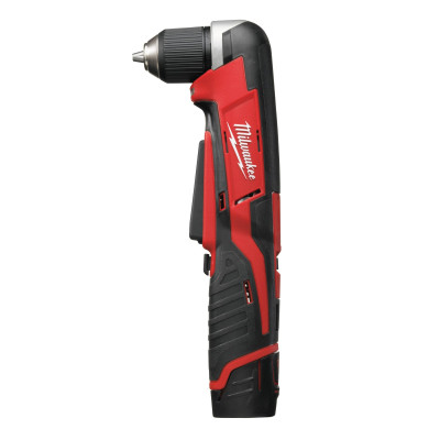 Akumuliatorinio kampinio gręžtuvo Milwaukee C12 RAD-202B rinkinys, 12 V, 2 x 2 Ah, įkroviklis + krepšys