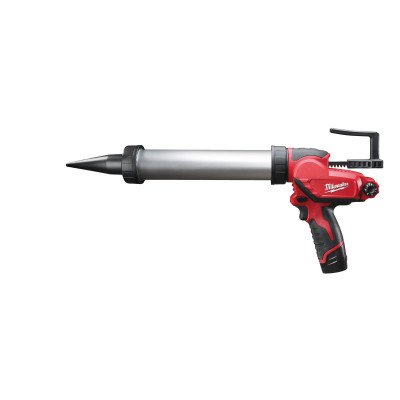 Akumuliatorinio sandarinimo pistoleto Milwaukee M12 PCG/400A-201B rinkinys, 12 V, 400 ml, 1 x 2 Ah, įkroviklis + krepšys