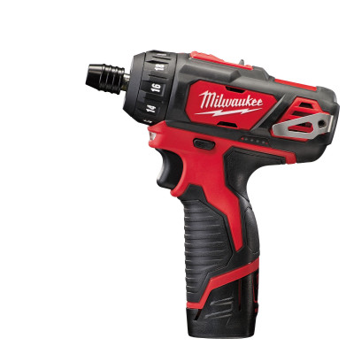 Akumuliatorinio gręžtuvo Milwaukee M12 BD-202C rinkinys, 12 V, 2 x 2 Ah, 30 Nm, įkroviklis + lagaminas