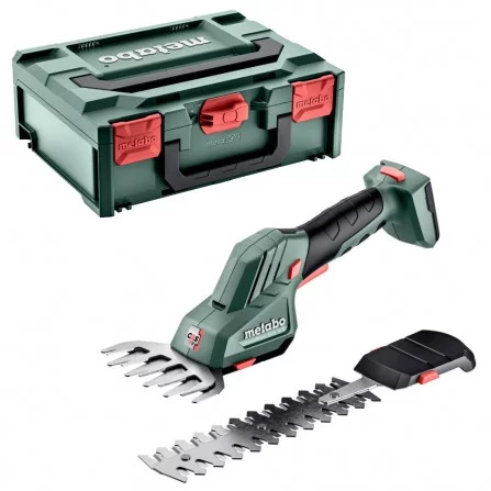 Akumuliatorinės krūmų ir žolės žirklės Metabo PowerMaxx SGS 12 Q (601608840), 12 V + lagaminas